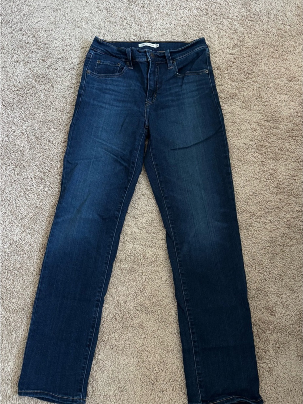 High Rise Straight Leg Jeans